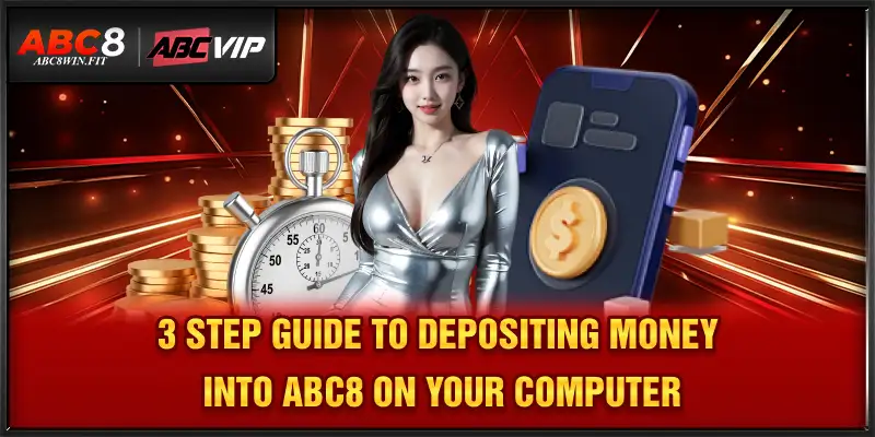ABC8 Top Up 3-step guide to depositing money into ABC8 on your computer