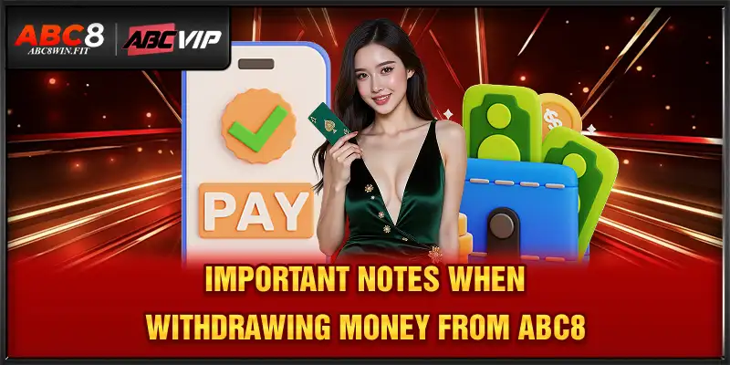 ABC8 Withdrawal Important notes when withdrawing money from ABC8