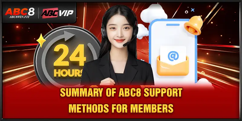 Contact ABC8 Summary of ABC8 support methods for members